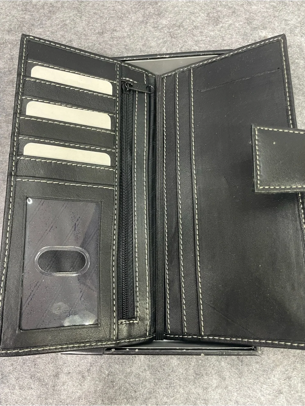Pittsburgh Steelers Leather Wallet Mens One Size Black NFL Football Team Sports